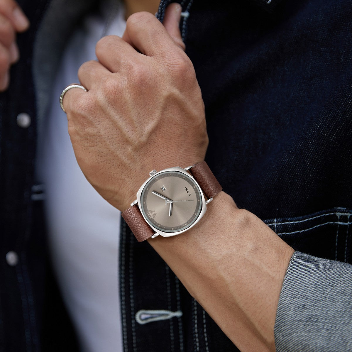 Relógio Minimalista Tomi ExecutiveSet™ - Box Premium Com Caneta