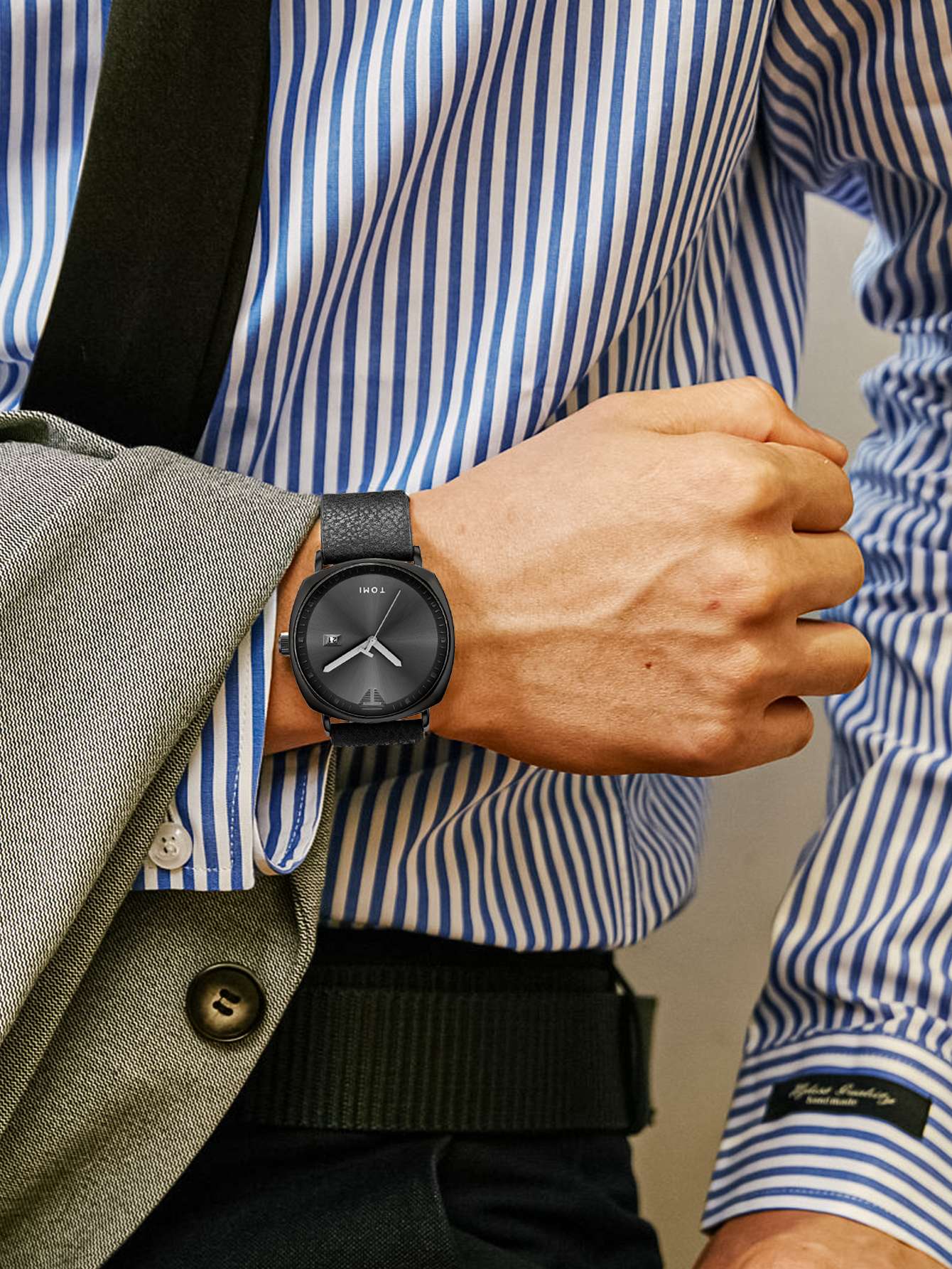 Relógio Minimalista Tomi ExecutiveSet™ - Box Premium Com Caneta