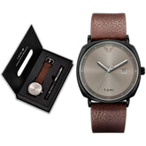 Relógio Minimalista Tomi ExecutiveSet™ - Box Premium Com Caneta