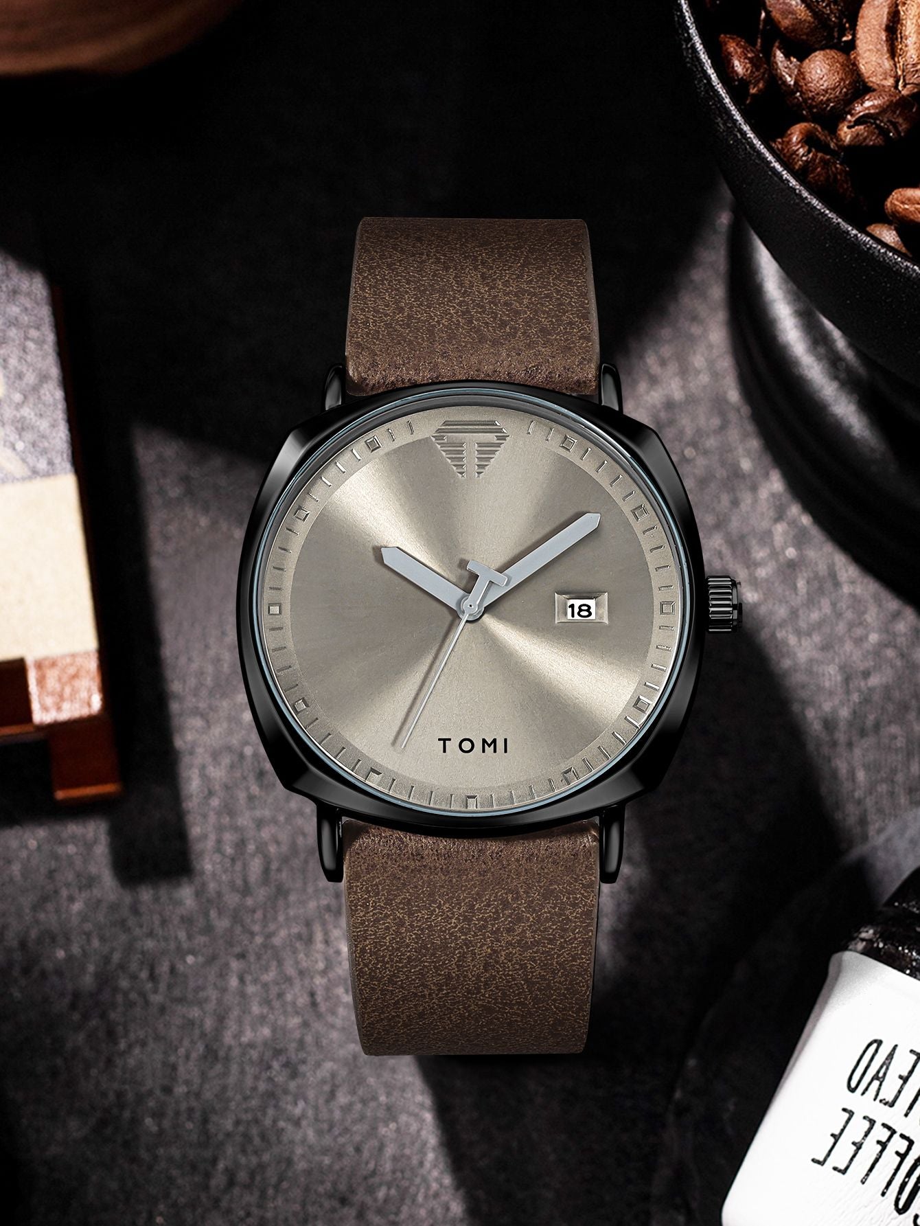 Relógio Minimalista Tomi ExecutiveSet™ - Box Premium Com Caneta