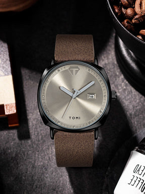 Relógio Minimalista Tomi ExecutiveSet™ - Box Premium Com Caneta